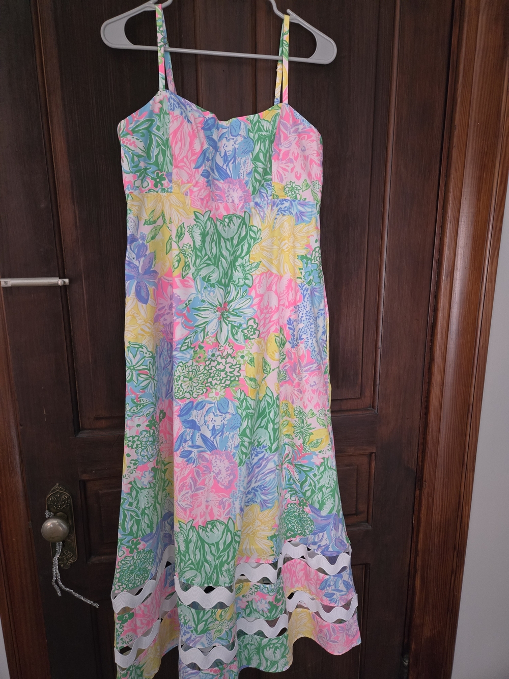 Lilly Pulitzer Multicolor Floral Maxi Dress - Pink, Green, Yellow, Blue